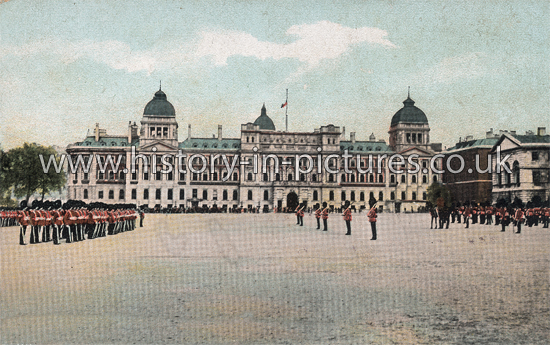 Drilling Before the Admiralty Buildings, London, c.1905.